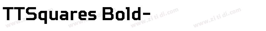 TTSquares Bold字体转换